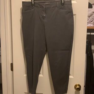 Grey ankle pants